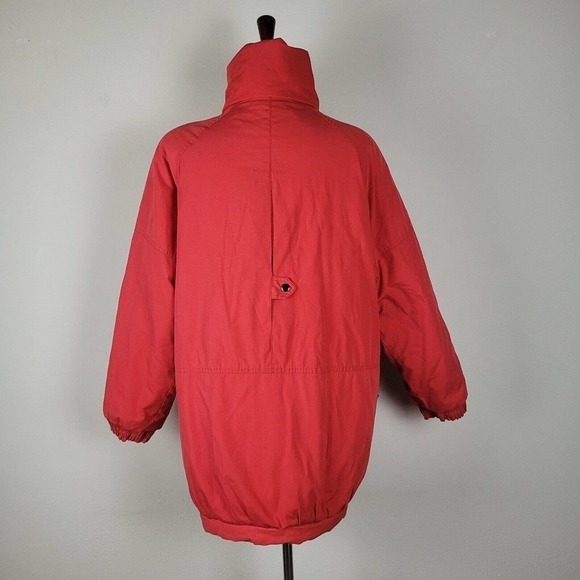 VTG Catherine Hall Jacket Womens Large Red 80s 90s Retro Puffer Winter Warm Coat - Picture 4 of 13